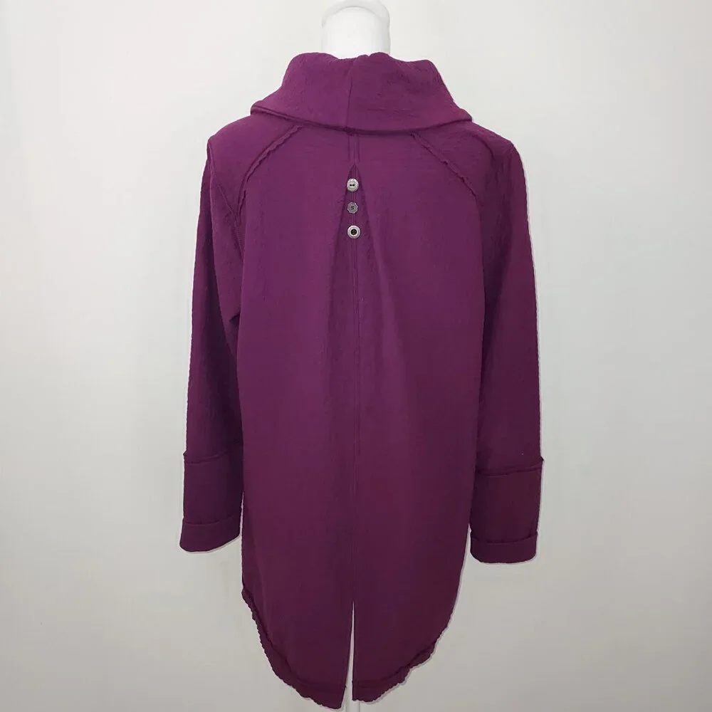 Soft Surroundings Cowl Neck Purple Sweater Size Large
